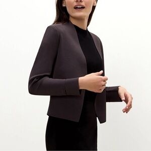 MM LaFleur Charcoal Gray Sant Ambroeus Jardigan Jacket Cardigan